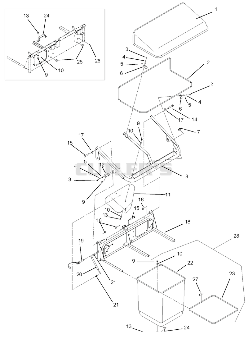 Bagger Receptacle Assembly