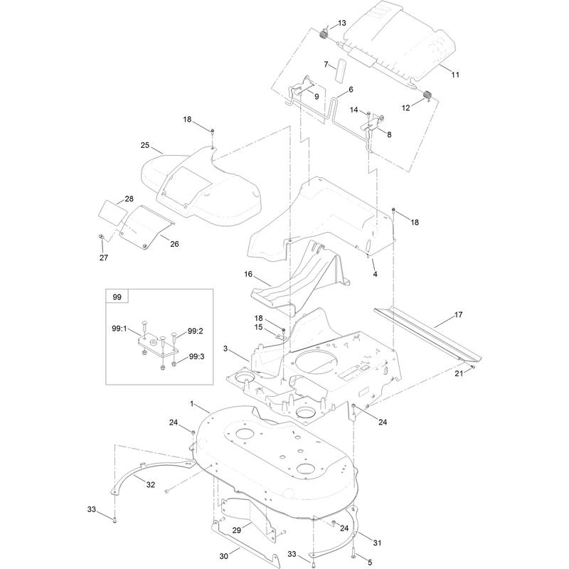 Deck and Frame Assembly