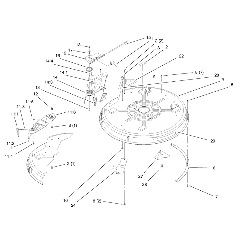 Deck Assembly 32in Cutting Unit