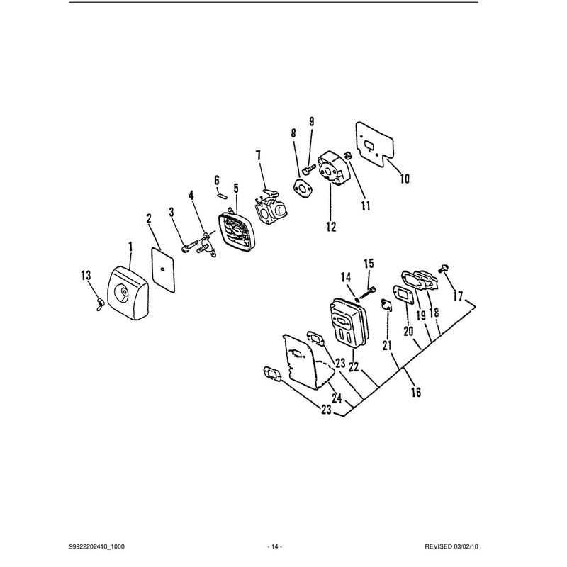 Intake, Exhaust, Air Cleaner
