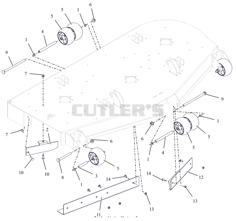 Anti-Scalp Wheels And Baffles - 60"