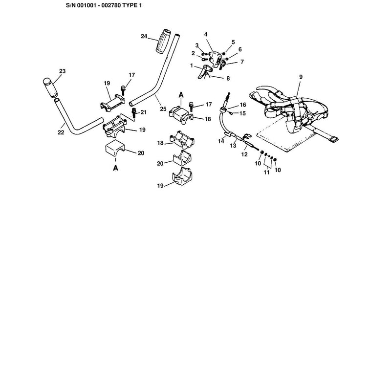 HANDLE, THROTTLE CONTROL, SWITCH, HARNESS