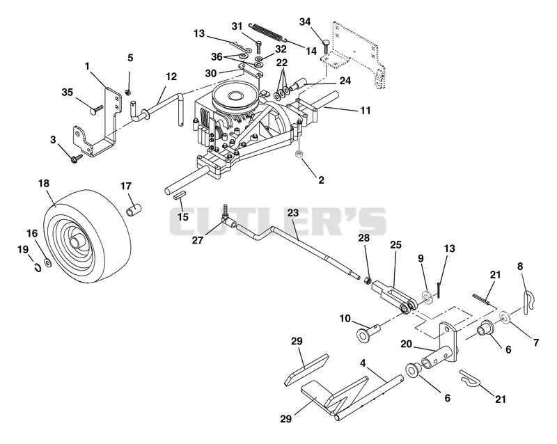Rear Wheel And Hydro Drive