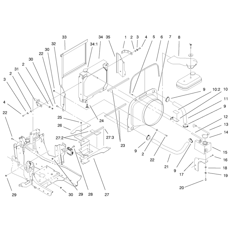 Liquid Cooled Gas Engine Assembly Cont
