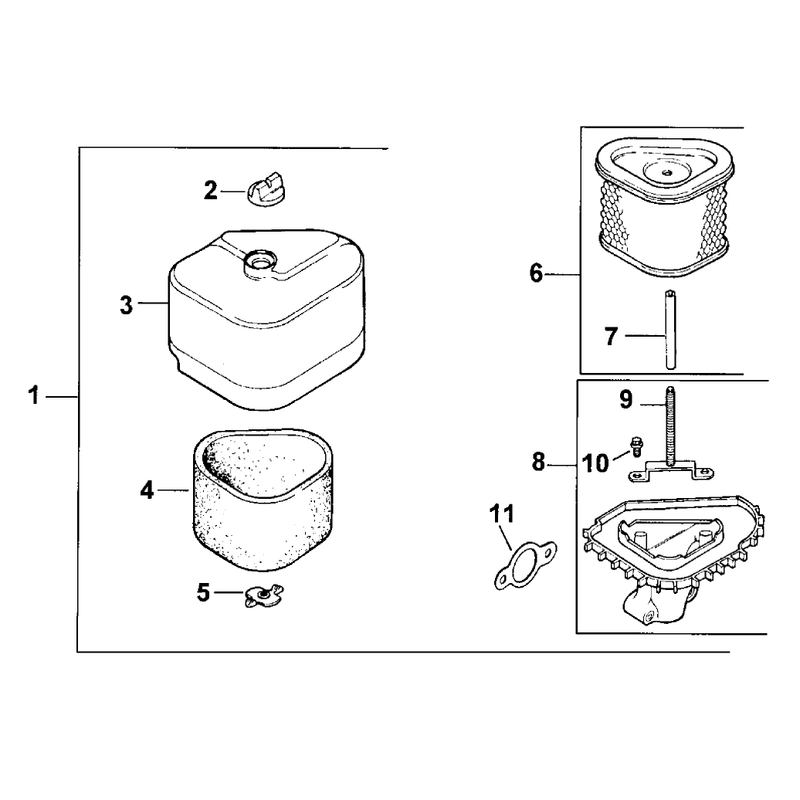 Air Cleaner Engine Kohler Model No Cv131 Spec 21524