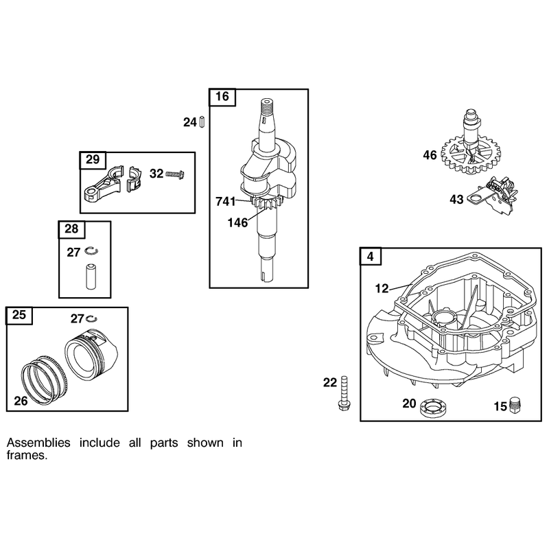 Engine Briggs and Stratton Model 122602-0150-E1