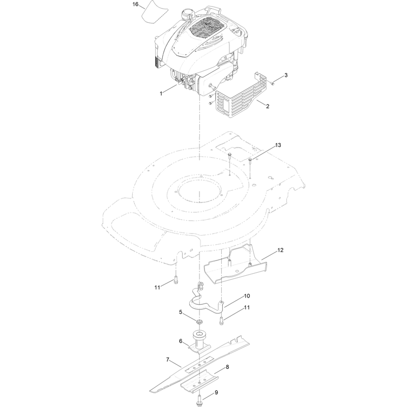 Engine and Blade Assembly