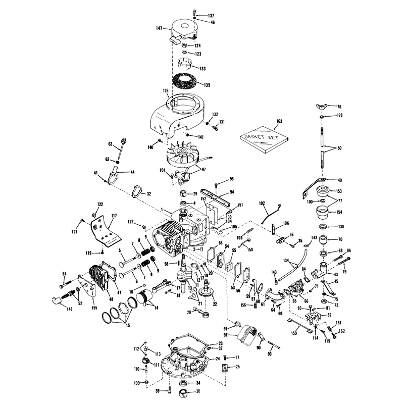 25in and 34in Engine Parts List