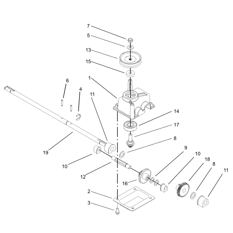 Gear Case Assembly No 104-7593
