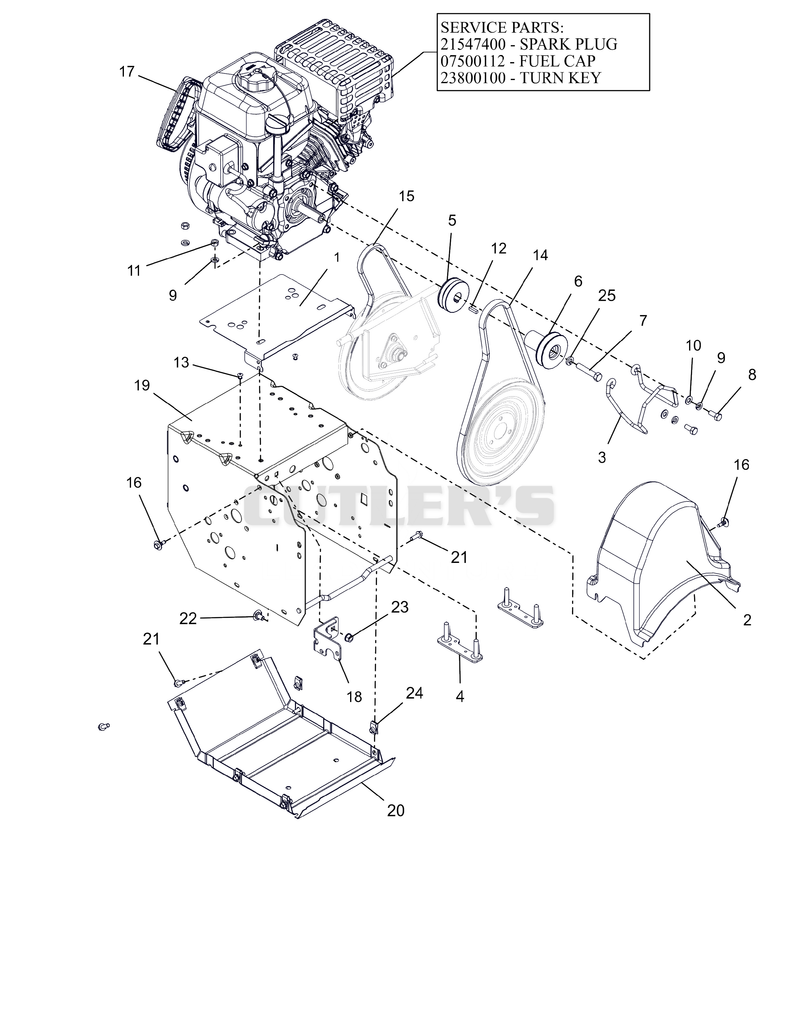 Frame And Engine 24" Track