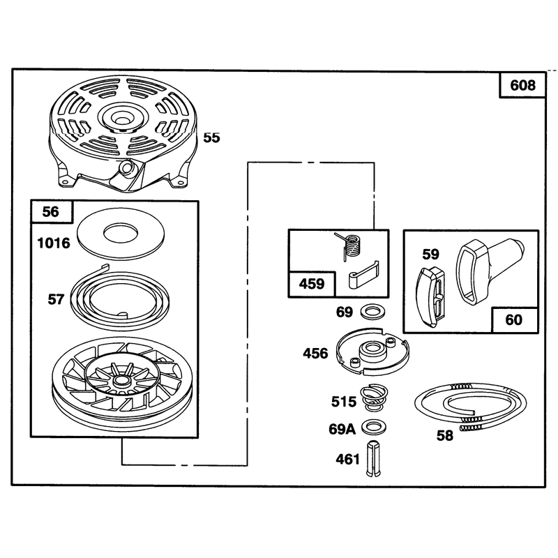 Engine Briggs and Stratton Model 128802-0615-01