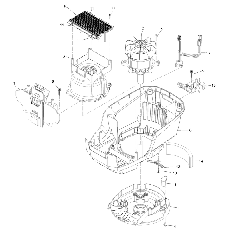 Motor Module Assembly No 140-4120 Lower Shroud Assembly