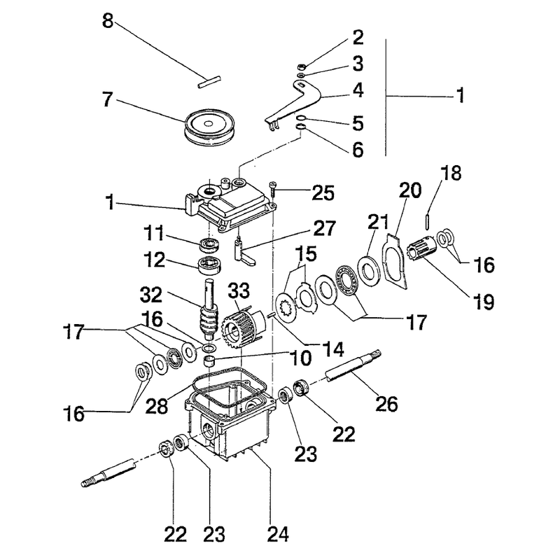Gear Case Assembly 93-4073