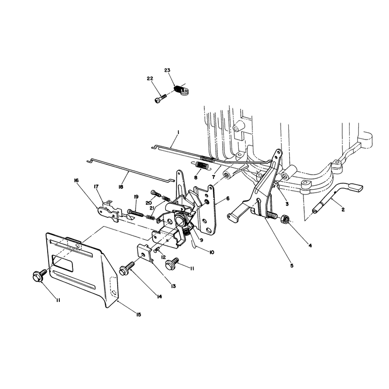 Governor Assembly (engine Model No. Vmh7-4)