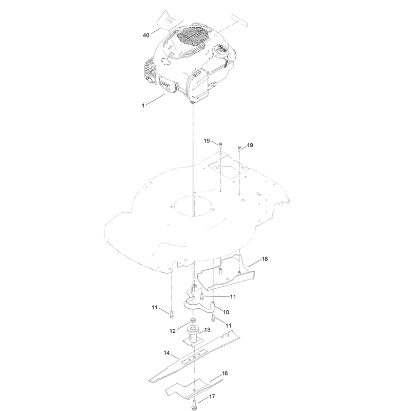 Engine and Blade Assembly