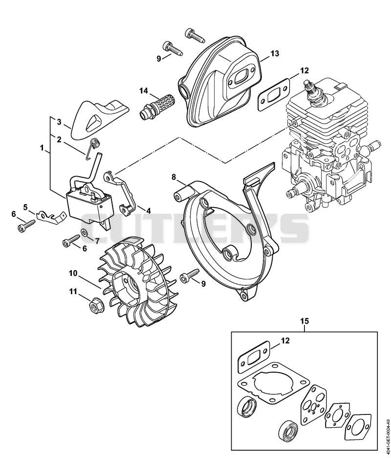 Ignition system, Muffler