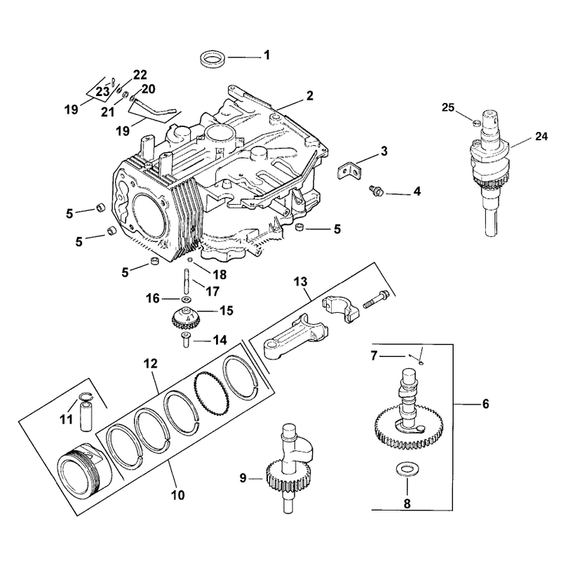 Crankcase Assembly Kohler Model CV15T-41608