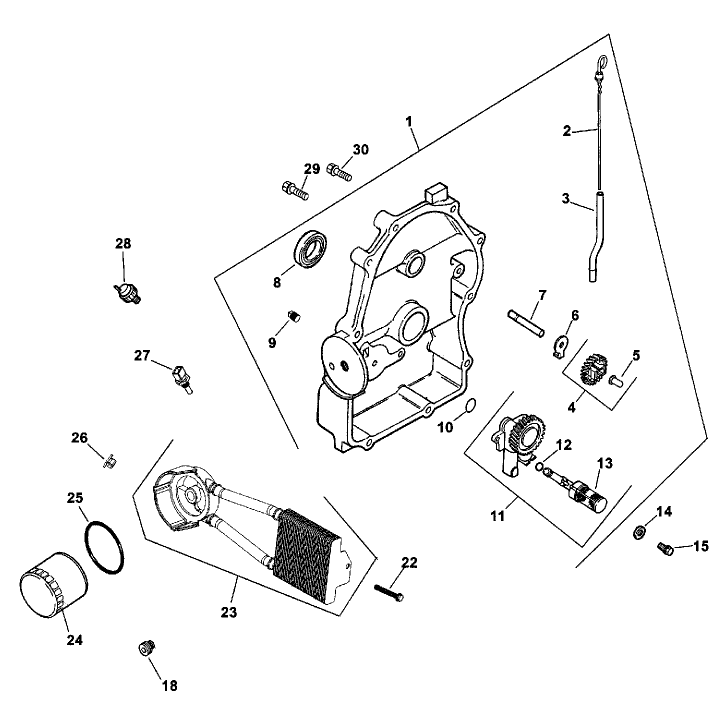 Group 3 Oil Panlubrication ch26s-78511 Kohler