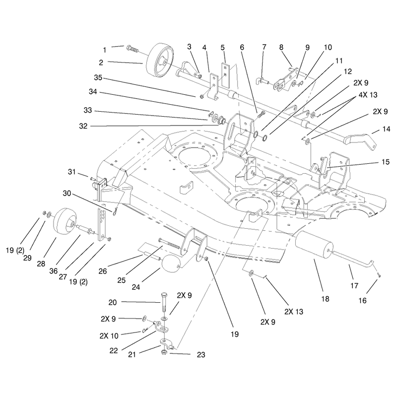 Gage Wheel And Lift Bracket Assembly