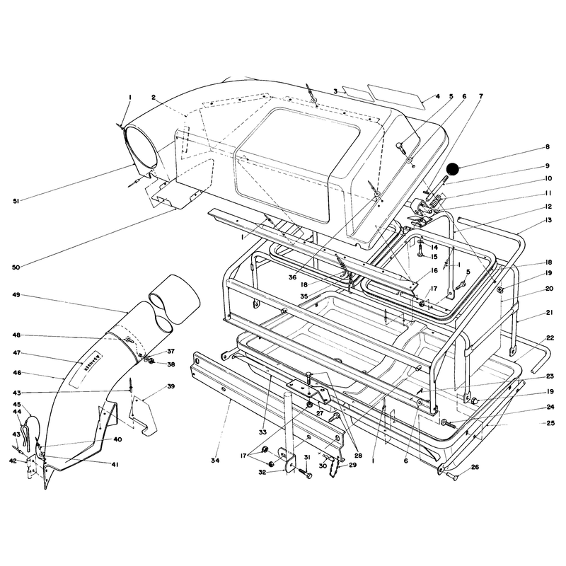 Easy Fill Grass Catcher Model 59120 (optional)
