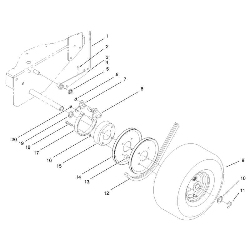 Brake Wheel Pulley and Pulley Assembly