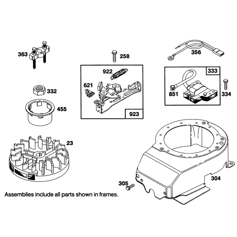 Engine Briggs and Stratton Model 124702-3115-01