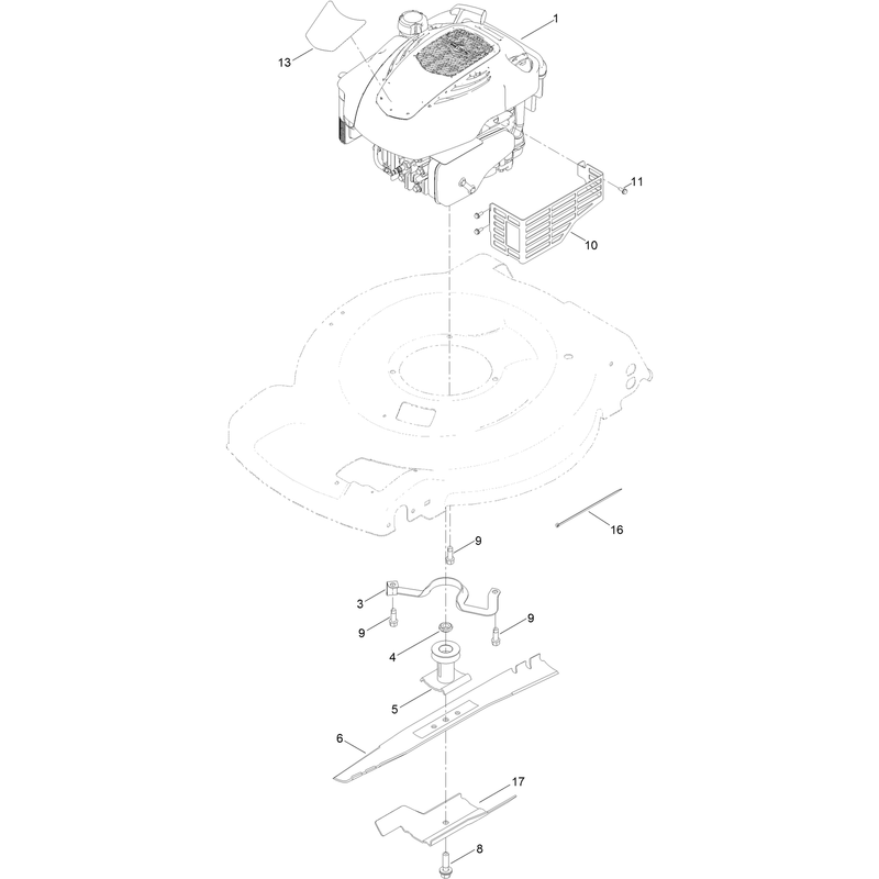 Engine and Blade Assembly