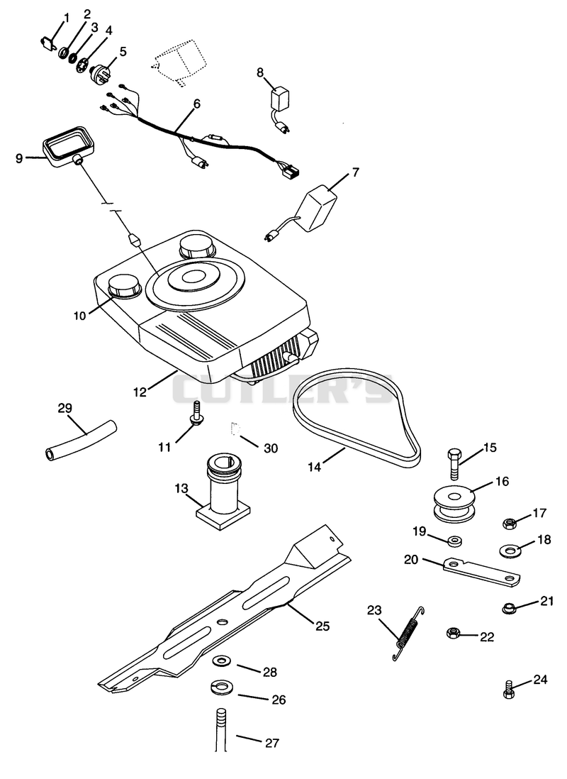 Engine, Blade & Belt