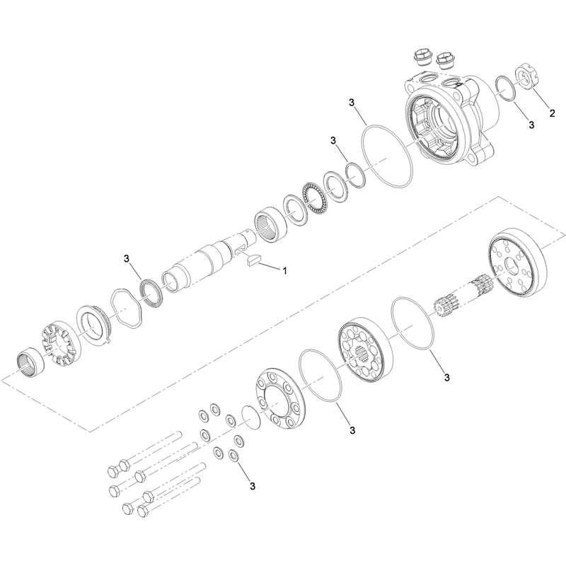 Hydraulic Motor Assembly No 112-8357 CCW