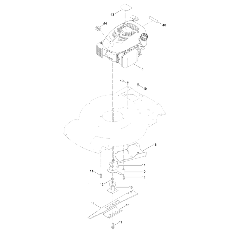Engine and Blade Assembly