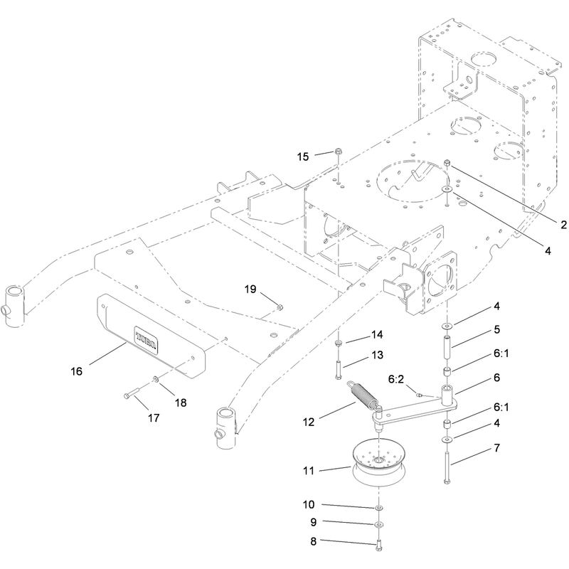Power Take Off Idler and Weight Assembly