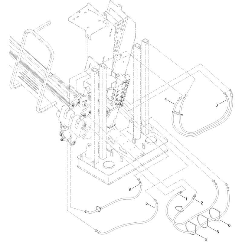 Thrust Frame Hydraulic Hose Assembly No 2