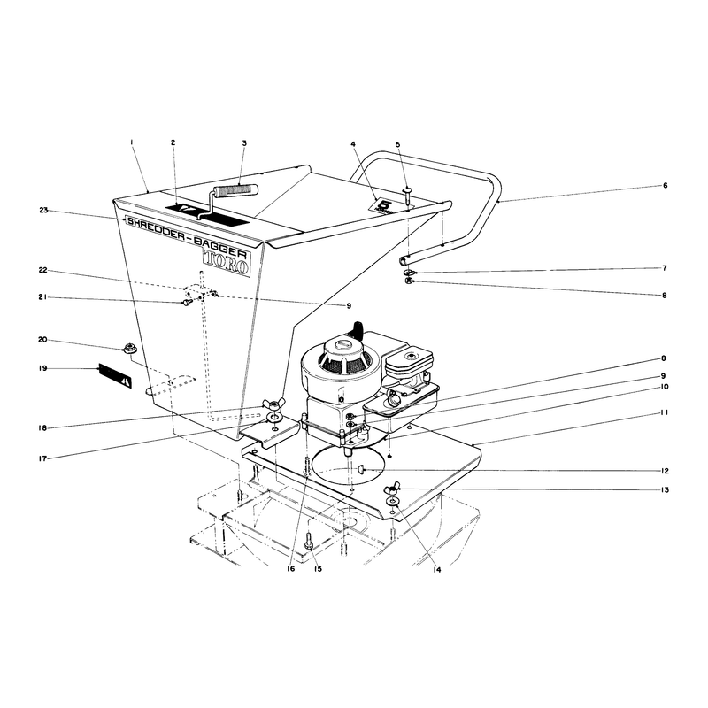 Engine and Hopper Assembly