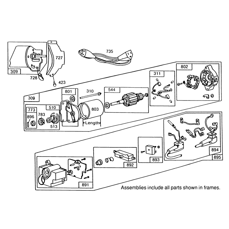 120v Electric Starter Motor No. 37-4630 (optional)