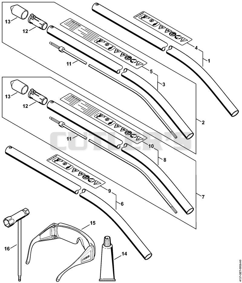 FCB-KM Drive tube assembly