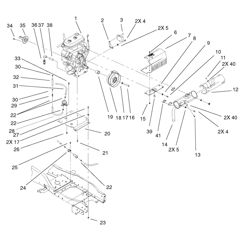 Liquid Cooled Gas Engine Assembly
