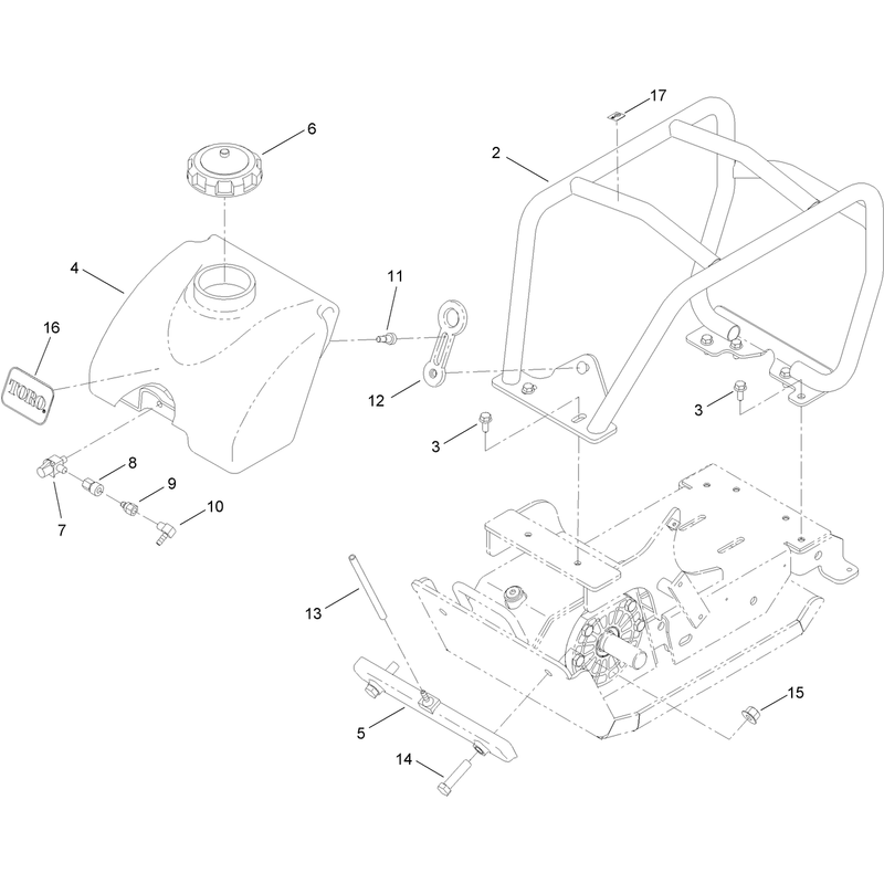 Roll Cage and Water Tank Assembly