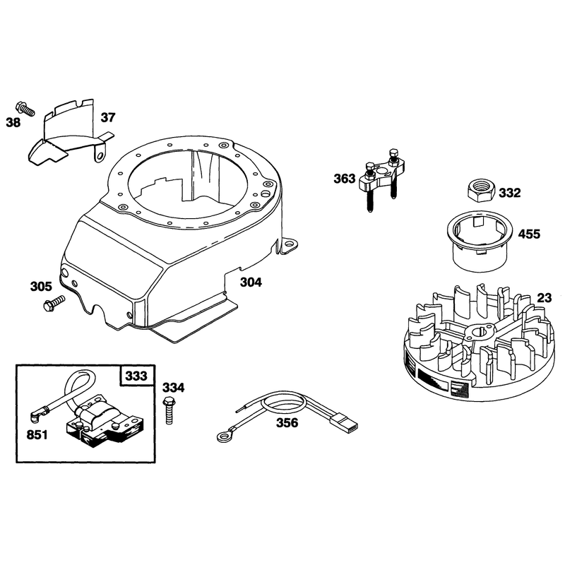 Engine Briggs and Stratton Model 128802-0615-01