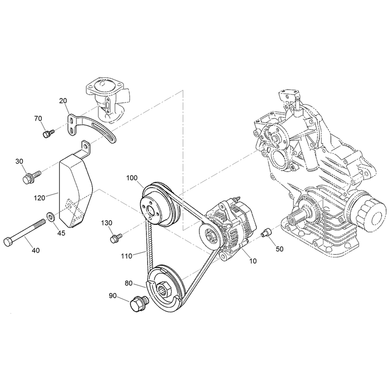 Alternator and Pulley Assembly