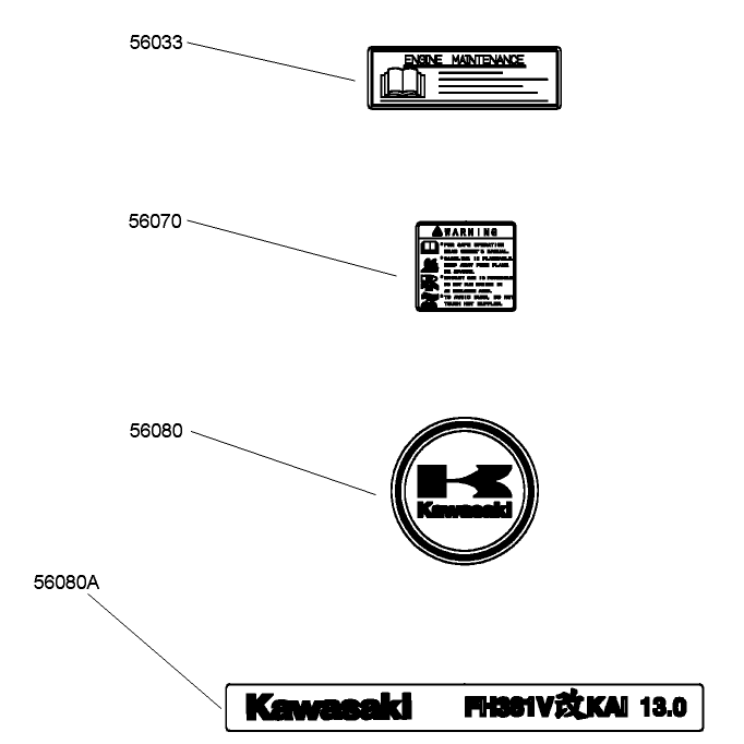 Decal Assembly Kawasaki FH381V-AS25