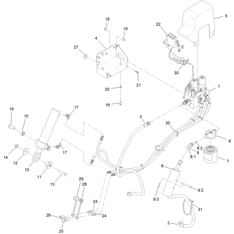 Low Flow Hydraulics Assembly