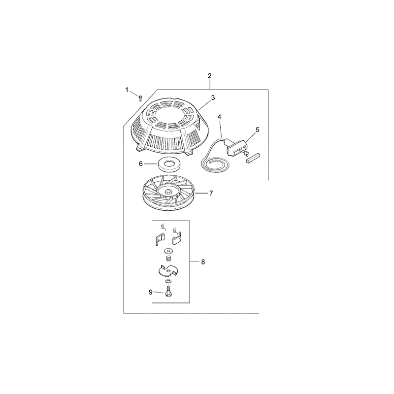 Starting System Assembly Kohler CV15T-41624
