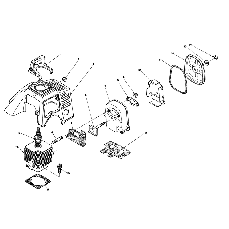 Cylinder & Muffler Assembly