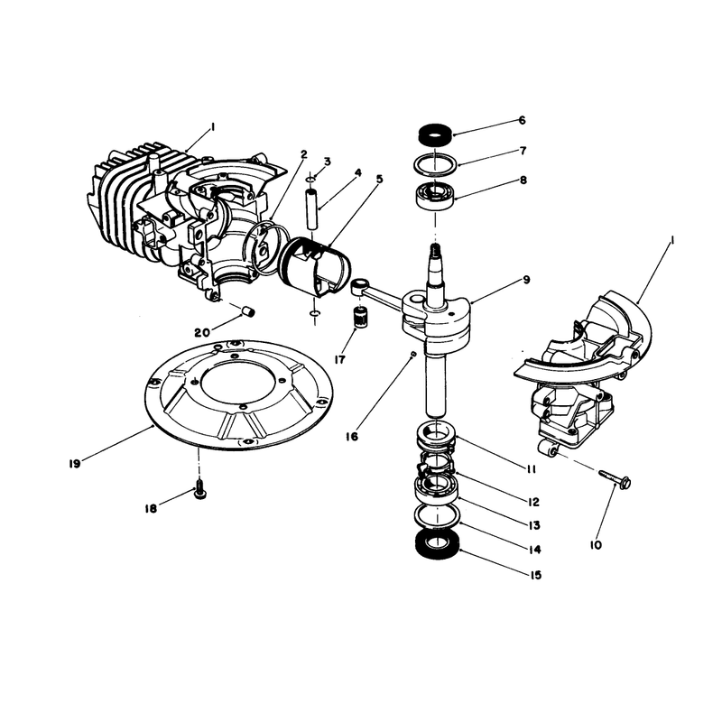 Crankshaft Assembly Model No 47ph7
