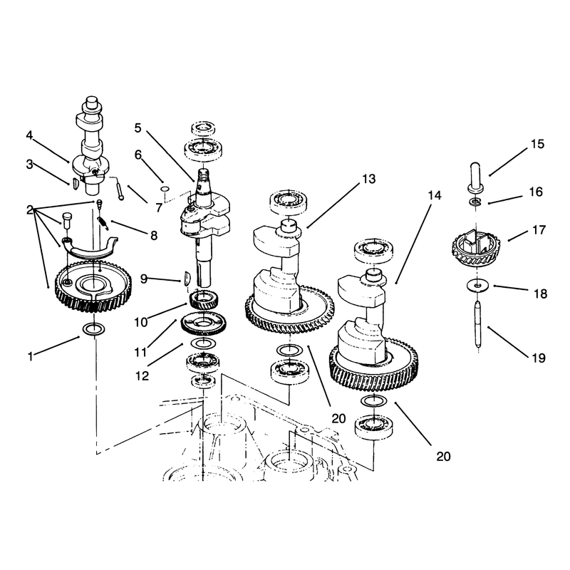Crankshaft and Camshaft Assembly