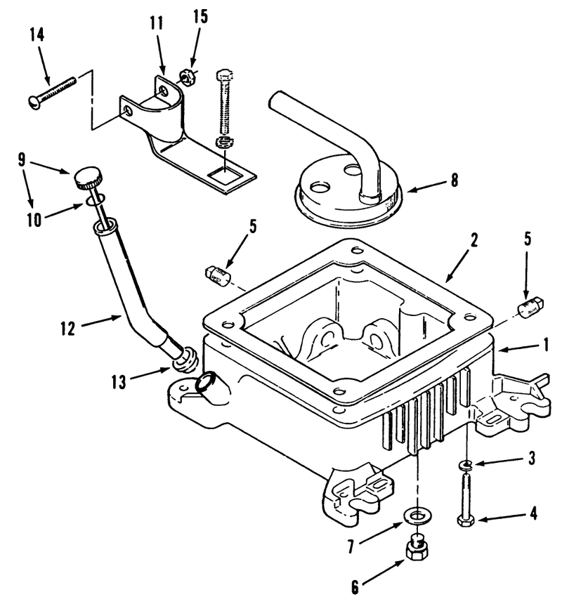 Oil Base Fill Tube And Bracket