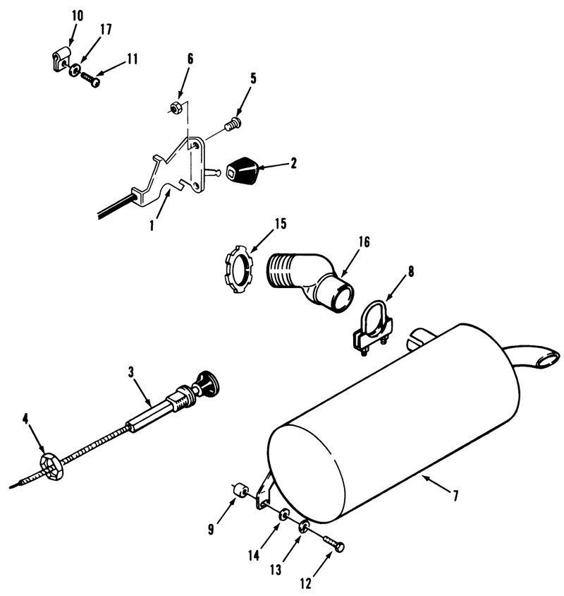 Throttle Choke and Exhaust