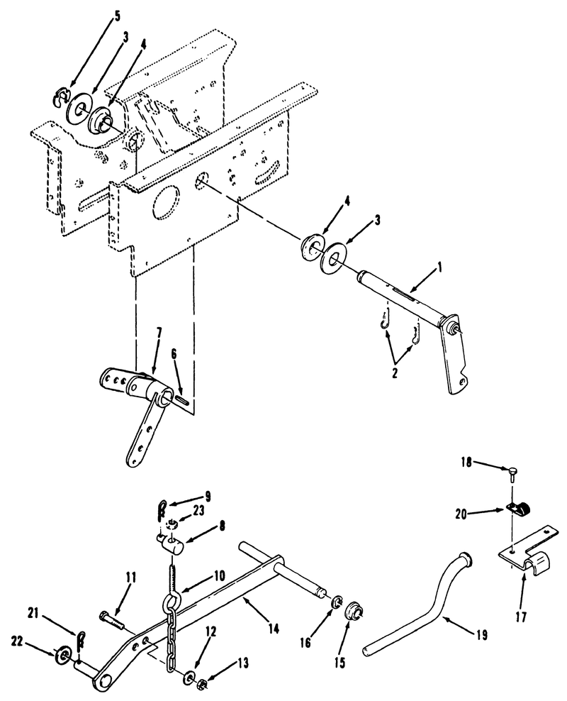 Hydrostatic Lift Linkage 312 H and 416 H