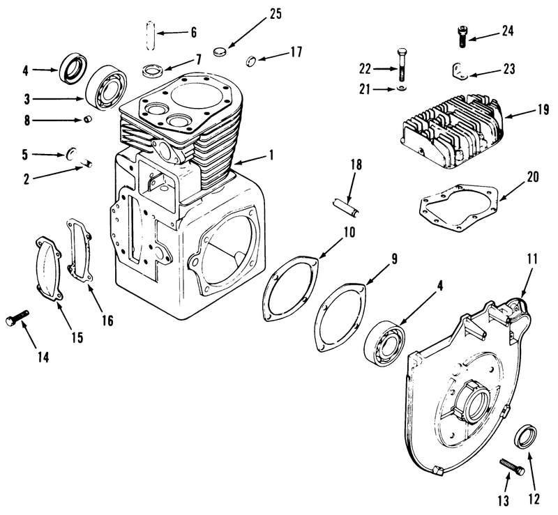 Kohler Crankcase And Cylinder Head