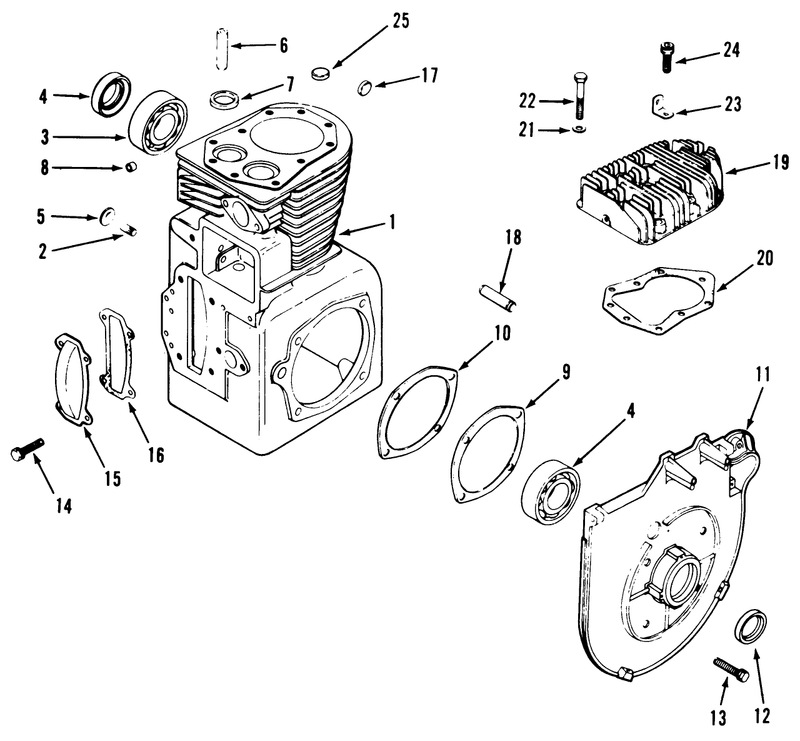 Kohler Crankcase and Cylinder Head